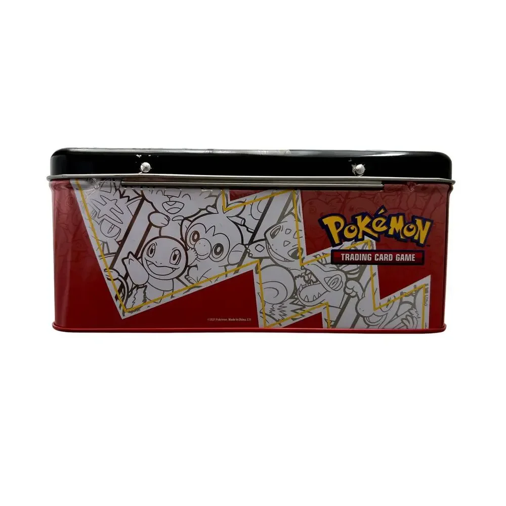 Pokemon Train On Tin Lunchbox Pail 25 Very Good Condition